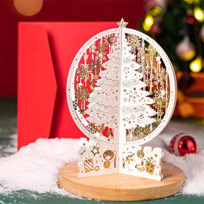 Vivolux | 3D Pop-up Weihnachtskarte mit magischer Baumdarstellung – Perfekt für Weihnachtswünsche und festliche Dekoration