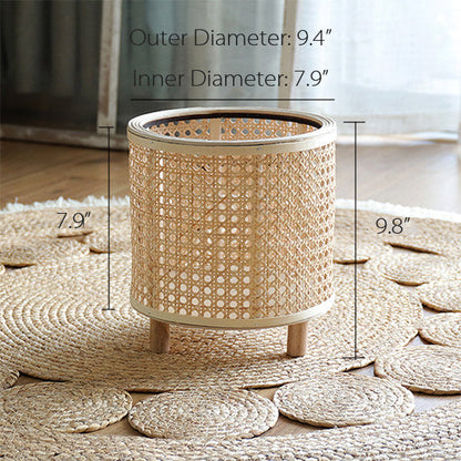 Vivolux | Geflochtener Blumentopfhalter aus Rattan