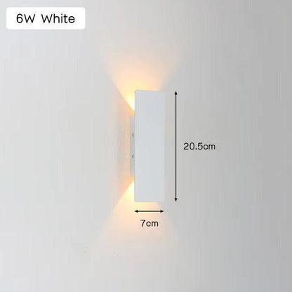 Licht - Moderne wetterfeste LED-Wandleuchte aus Aluminium für den Außenbereich