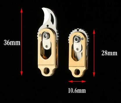 Vivolux | Mini Messing Klappenzang - Taschenformat Express Öffner