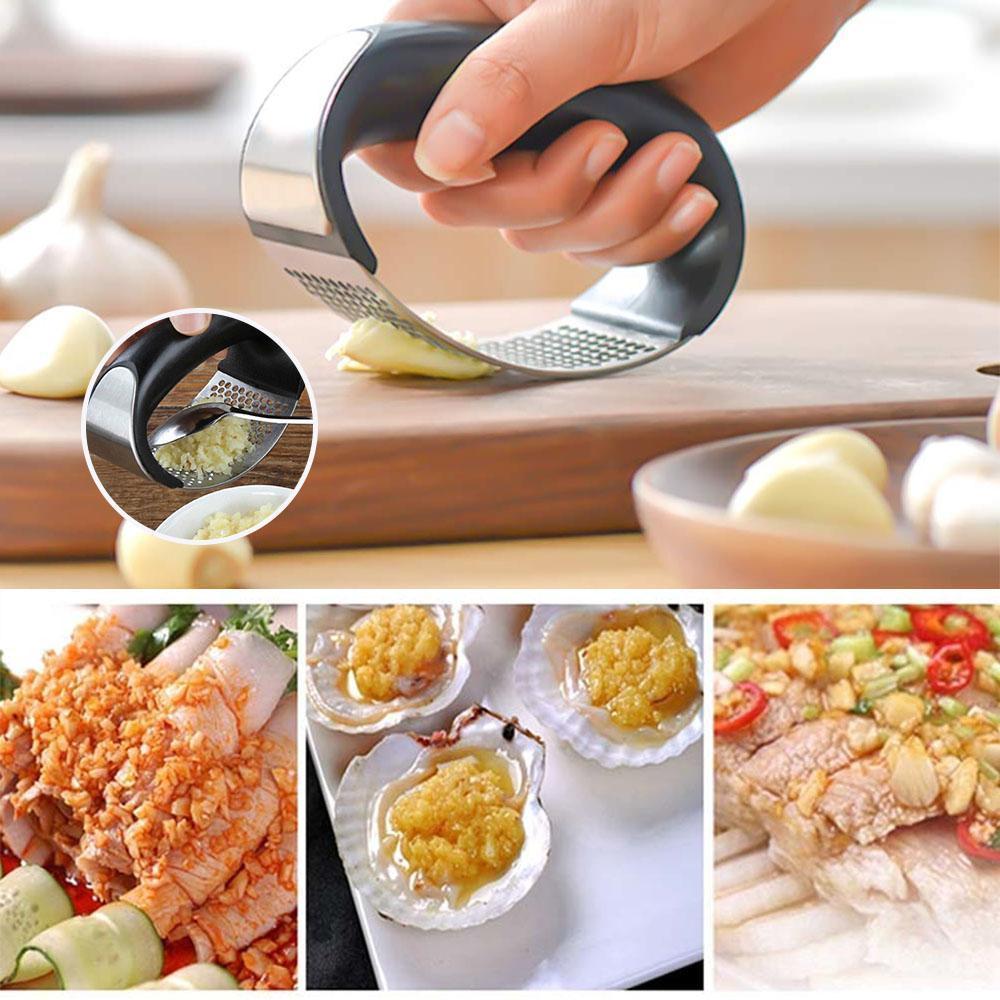 Vivolux | Premium Edelstahl Knoblauchpresse