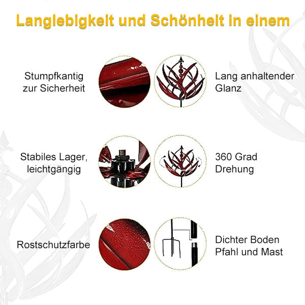 Rotierende Wetterfahne aus Metall