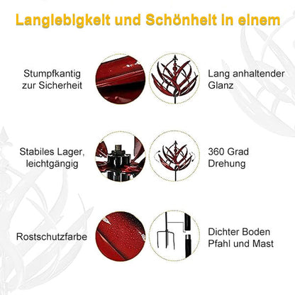 Rotierende Wetterfahne aus Metall