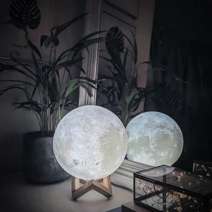 Mondlampe - Lunar - Aufladbar - Touch Steuerung