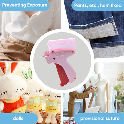 Vivolux | Mini Etikettiergerät mit Aufbewahrungsbox - Kompaktes Design, feines Nadelset, enthält mehr als 2000 Etiketten, geeignet für Kleidung und Textiletiketten