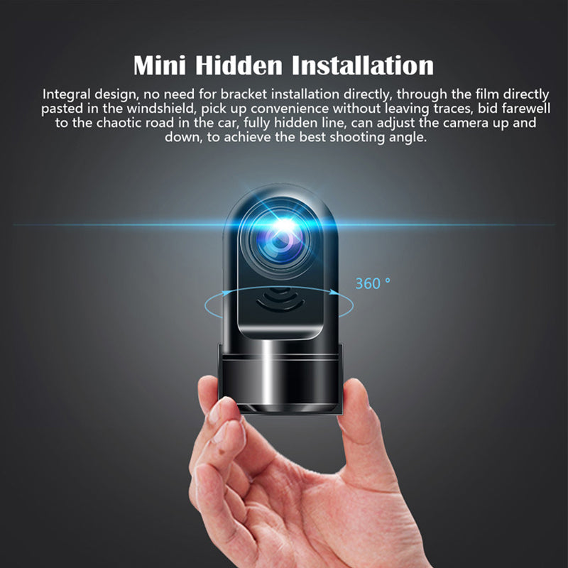 1080P HD Mini ADAS Dashcam mit 360° Drehfunktion