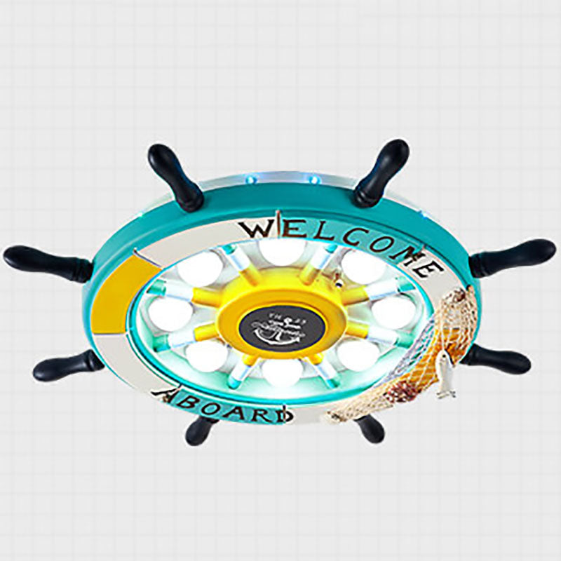 Vivolux | NautiGlow Kinderzimmer LED Deckenlampe | Segelboot-Design | Cartoon-Stil | Stimmungsvolle Beleuchtung