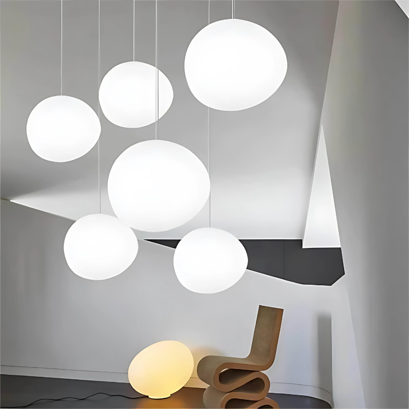 Vivolux | Elegante Glas-Kiesel-Pendelleuchte
