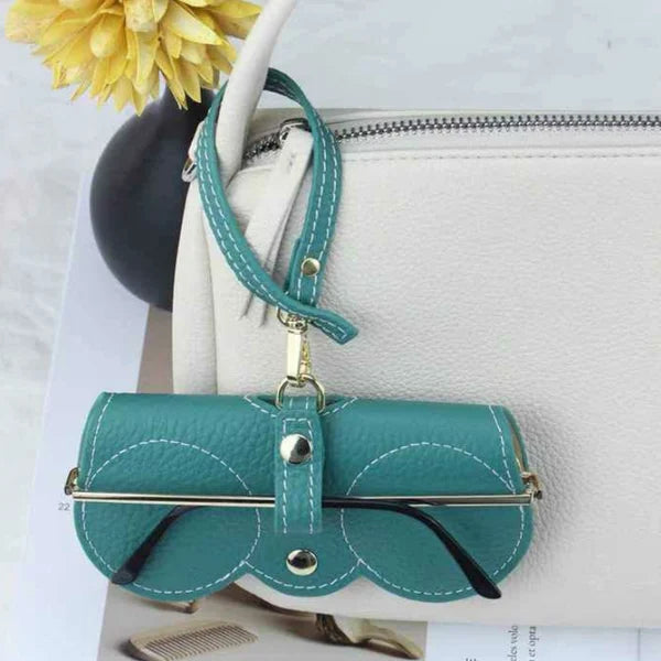 Vivolux | Weiche Leder-Sonnenbrillen-Tasche
