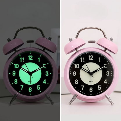 Vivolux | LuminousTime - Elegante Metallwecker mit sanfter Beleuchtung für friedliche Morgen und Nächte