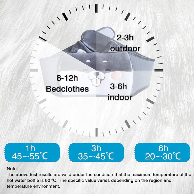 Nachfüllbarer Plüsch-Wärmflaschengürtel