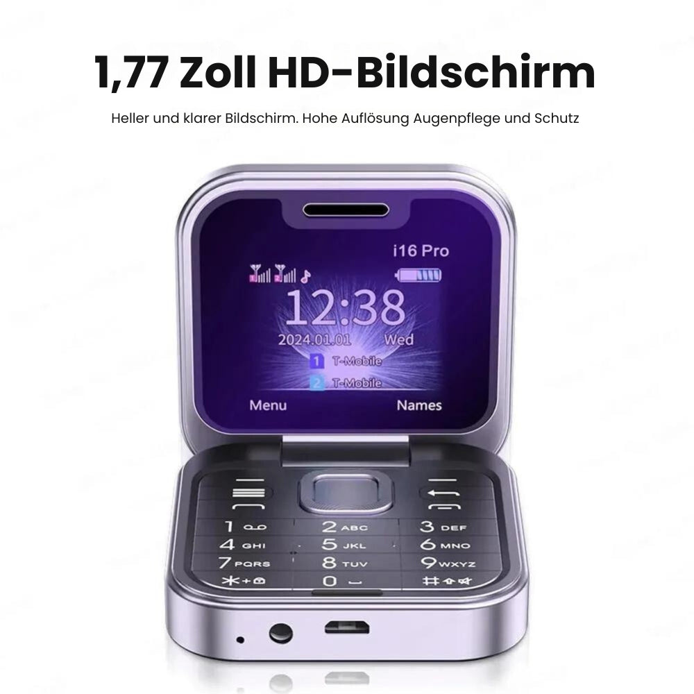 NanoFlip - 2025 Neues Mini-Flip-Handy