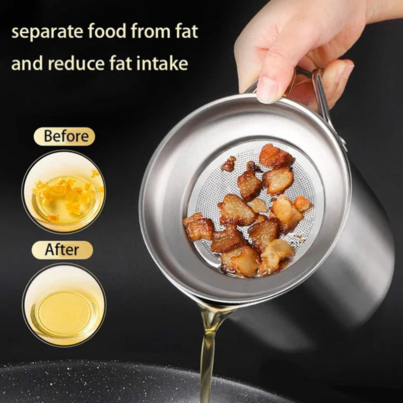 Vivolux | Edelstahl Filter Ölkännchen