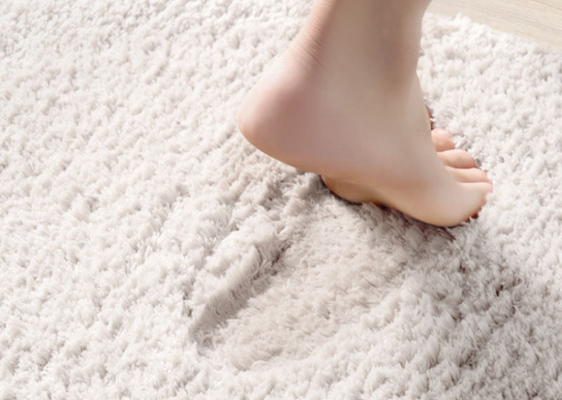 Vivolux | Feblilac Get Naked Weiße Boden Badezimmermatte, 50x80cm Badezimmerteppich, Plüsch wasserabsorbierend, rutschfeste Toilettamatte, Kunst Badezimmermatten, Beste Badteppiche