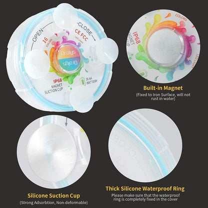 Vivolux | 4-Pack: Dekorative wasserdichte batteriebetriebenen LED-Leuchten - 16 wechselnde Farben