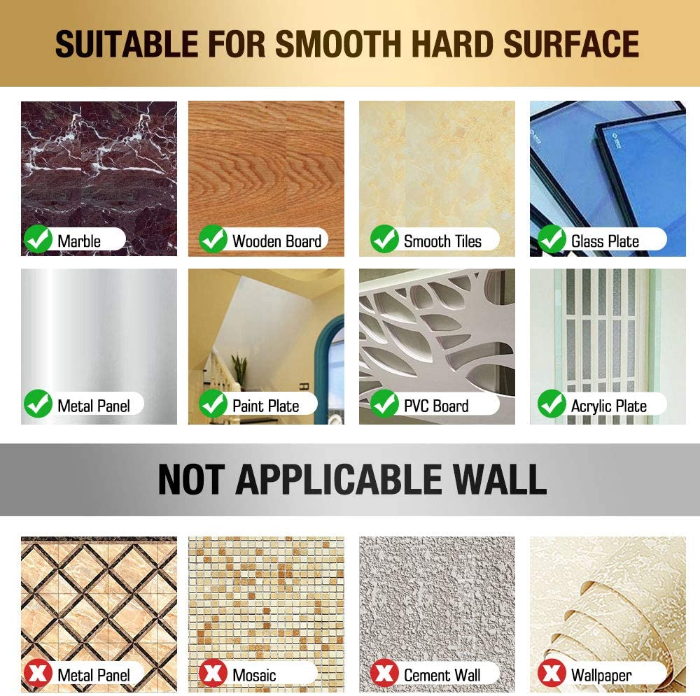 Vivolux | 4er-Pack: Schwerlast langlebige 304 Edelstahl Wandhaken