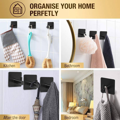 Vivolux | 4er-Pack: Schwerlast langlebige 304 Edelstahl Wandhaken