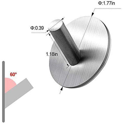 Vivolux | 4er-Pack: Schwerlast langlebige 304 Edelstahl Wandhaken
