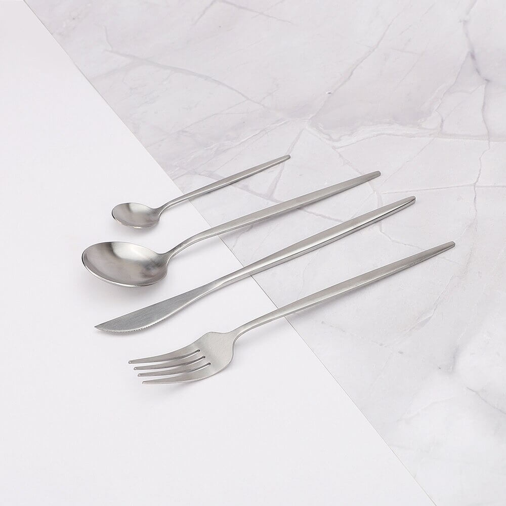 Vivolux | Modernes Silberbesteck Utensilienset