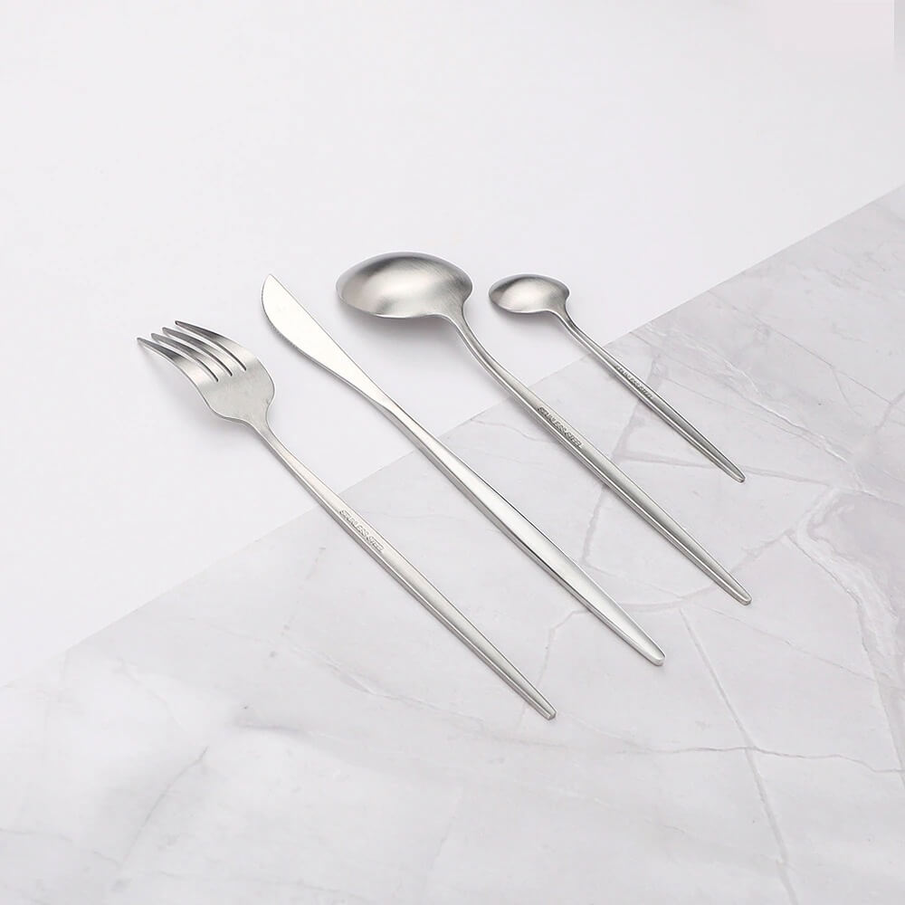 Vivolux | Modernes Silberbesteck Utensilienset