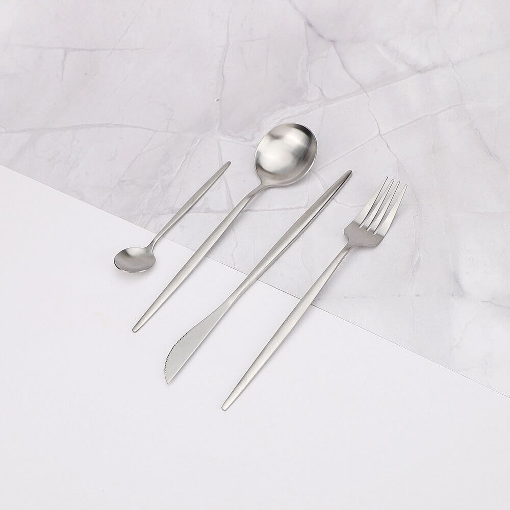 Vivolux | Modernes Silberbesteck Utensilienset