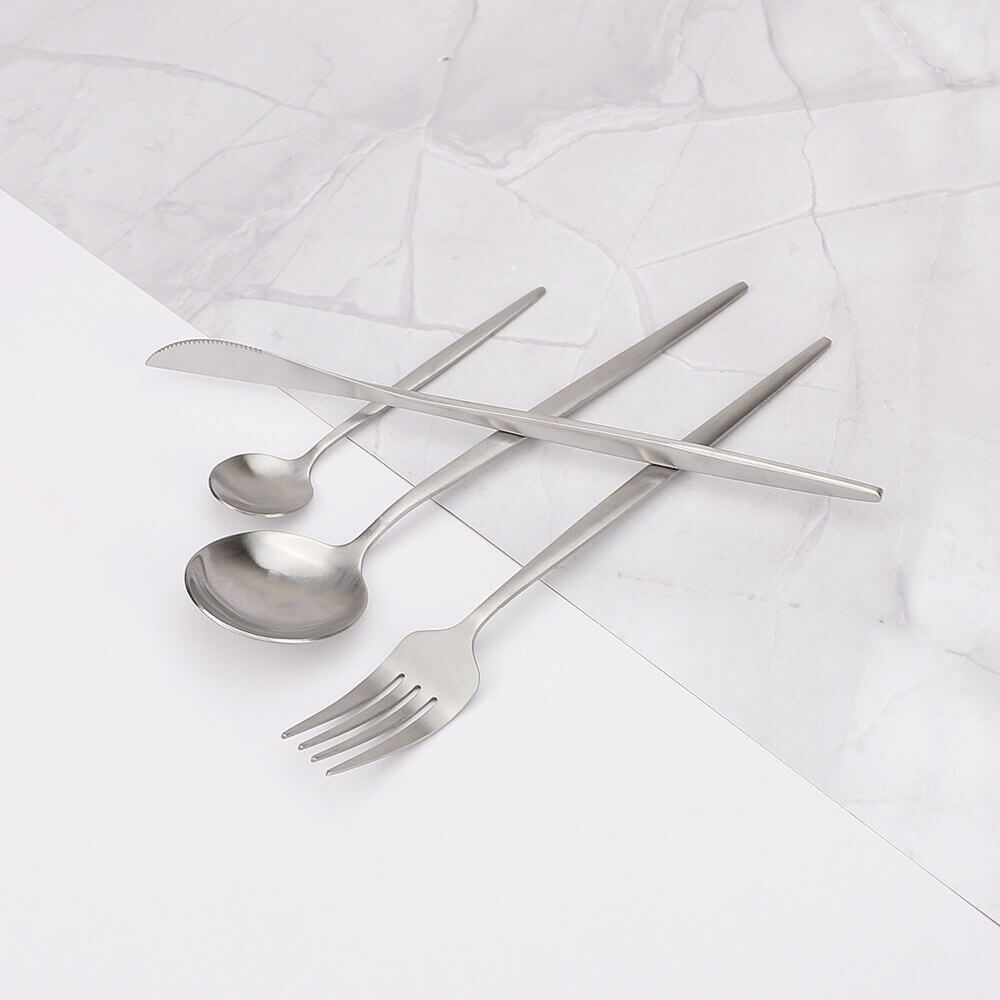 Vivolux | Modernes Silberbesteck Utensilienset