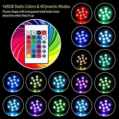 Vivolux | 4-Teilig: Unterwasser RGB LED Lichter
