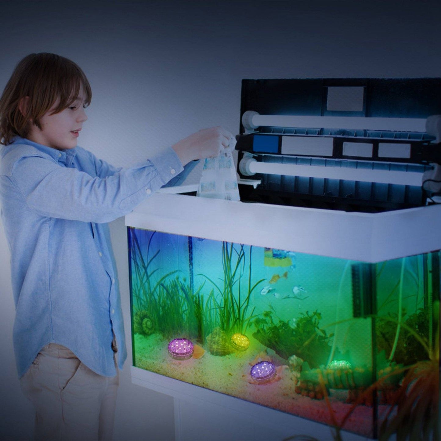 Vivolux | 4-Teilig: Unterwasser RGB LED Lichter