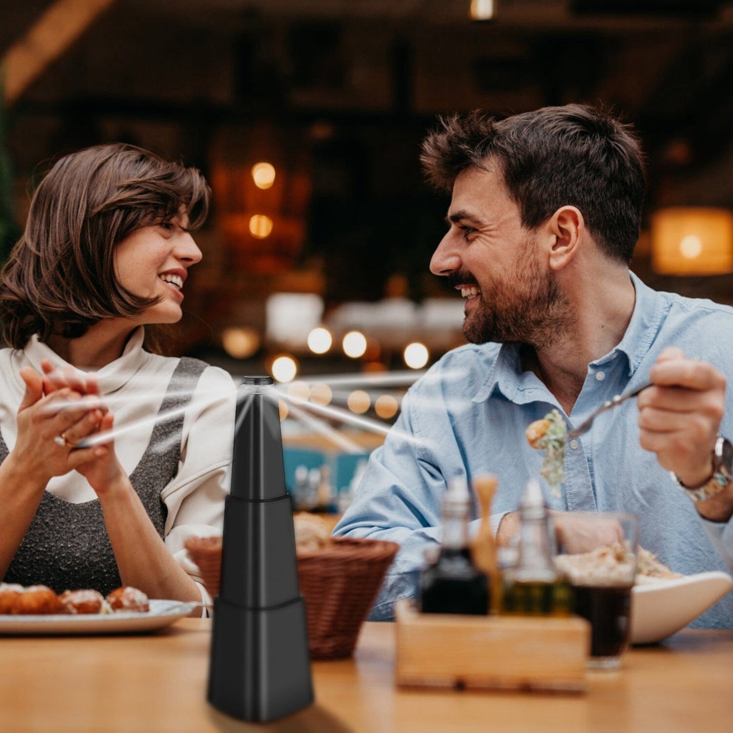 Vivolux | 4-Teilig: Fliegenabwehr Ventilator Tisch Batteriebetriebene Insektenabwehr