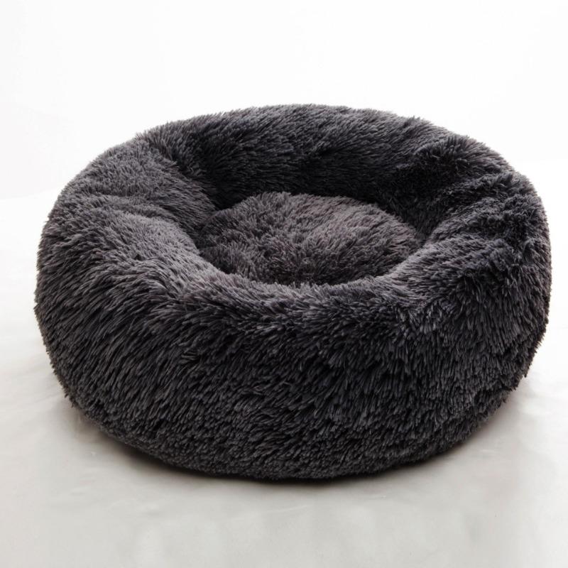 Vivolux | PawNest Beruhigendes Donut-Katzenbett | Rundes Plüsch Nest | Stresslindernd & Gemütlich | Perfekt für Katzen & kleine Hunde