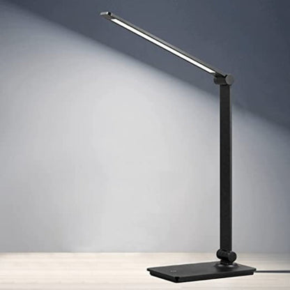 Vivolux | LED-Schreibtischlampe, Touch-Control-Schreibtischlampe mit 3 Helligkeitsstufen, dimmbare Büronlampe mit verstellbarem Arm, faltbare Tischlampe für Tisch Schlafzimmer Nachttisch Büro