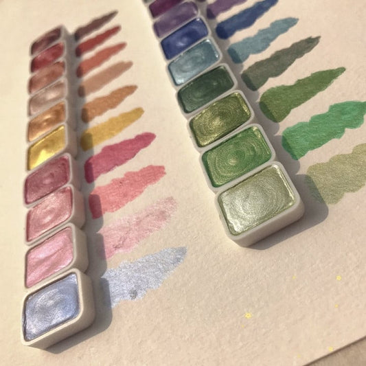 20 Farben Aquarell Malkasten