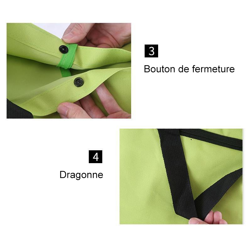 Vivolux | Faltbare Einkaufstasche mit Rädern