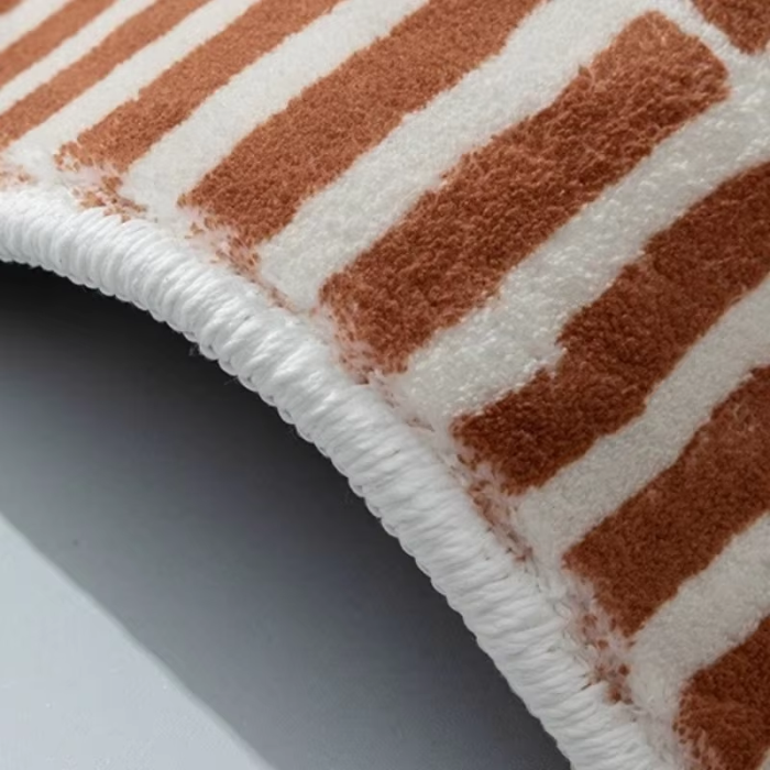 Vivolux | Brauner Retro-Teppich