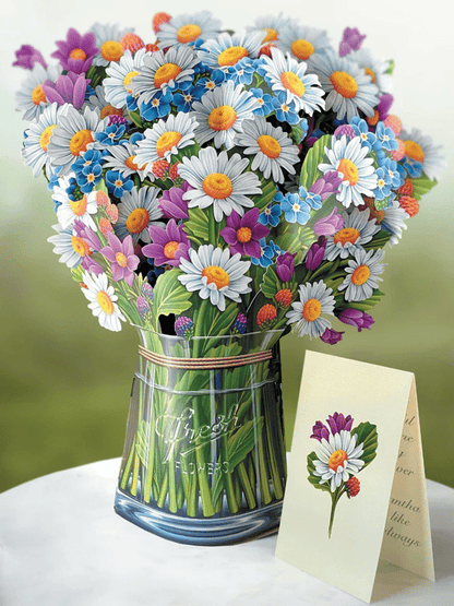 Kunstoff Pop-up Blume | Inkl. Gratis Geschenkkarten - Faire