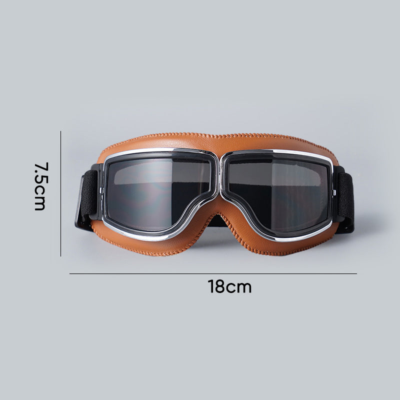 Vintage-Motorradbrille