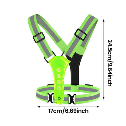 Reflektierende Weste für den Nachtlauf