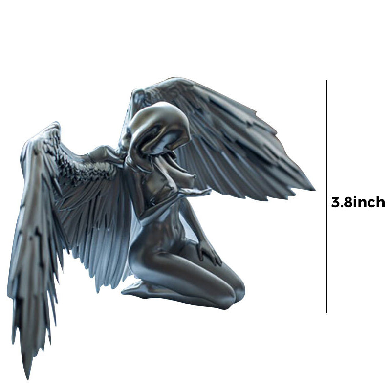 Vivolux | Art Angel Weiblich Frau Flügel Knien Umhang Hut