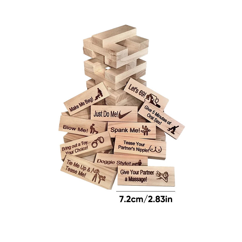 Super Naughty Block Tower Jenga Spiel