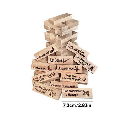 Super Naughty Block Tower Jenga Spiel