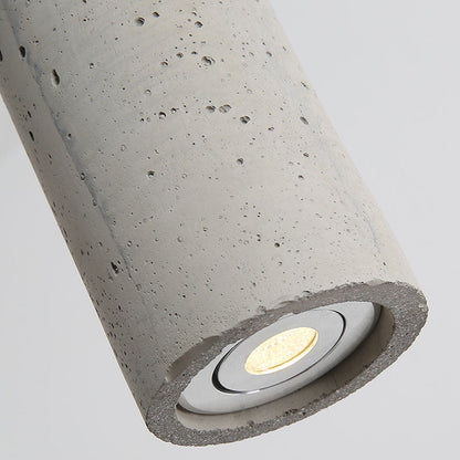 Vivolux | StoneCast Industrielle Zylinder-Pendelleuchte aus Beton | 1 Licht | Glatte oder Raue Oberfläche