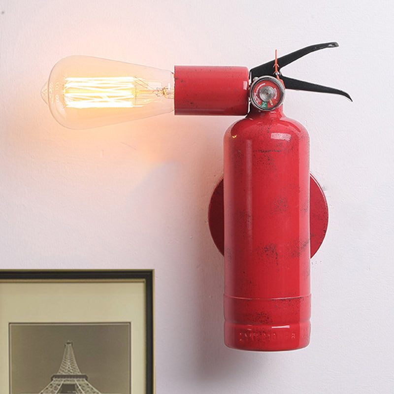 Vivolux | Industriele brandblusser wandlamp enkele licht metaal sconce licht in rood