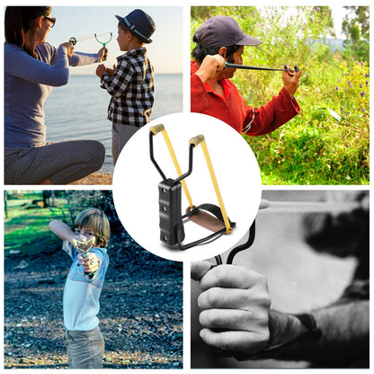 Zusammenklappbare Schleuder für das Handgelenk.