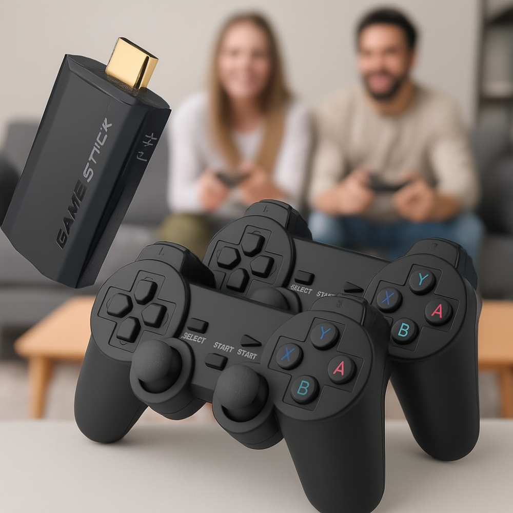 Vivolux | 4K Retro-Videospielkonsole Stick Dual Wireless Controller Set