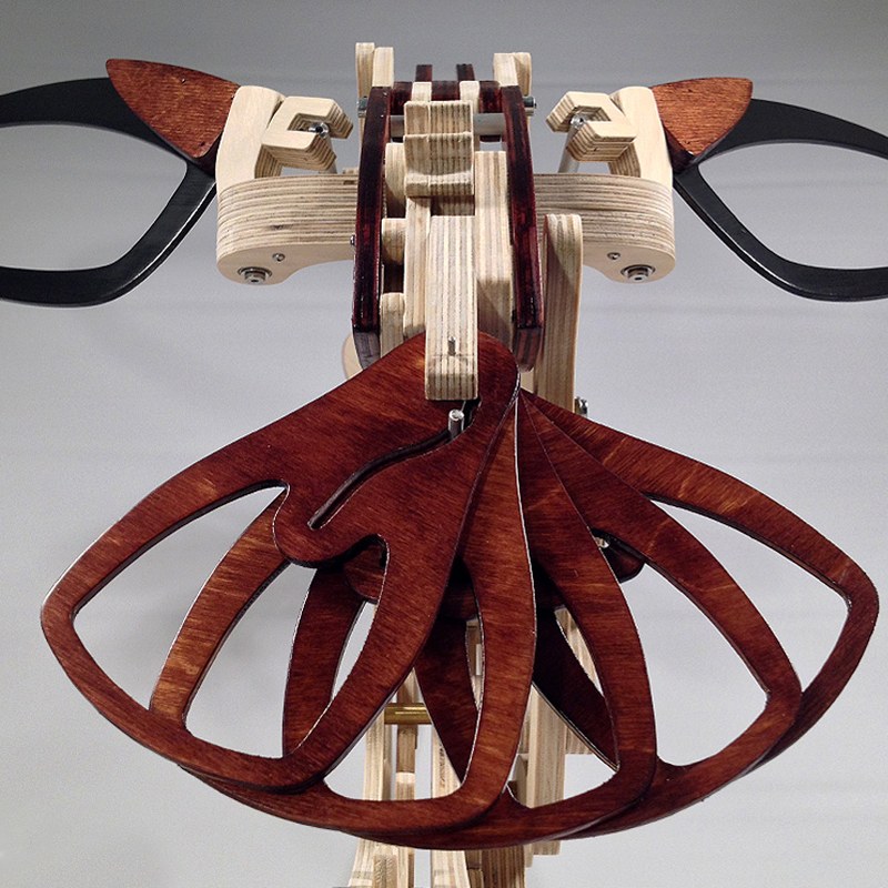 Vivolux | Holz Kinetische Kolibri Skulptur