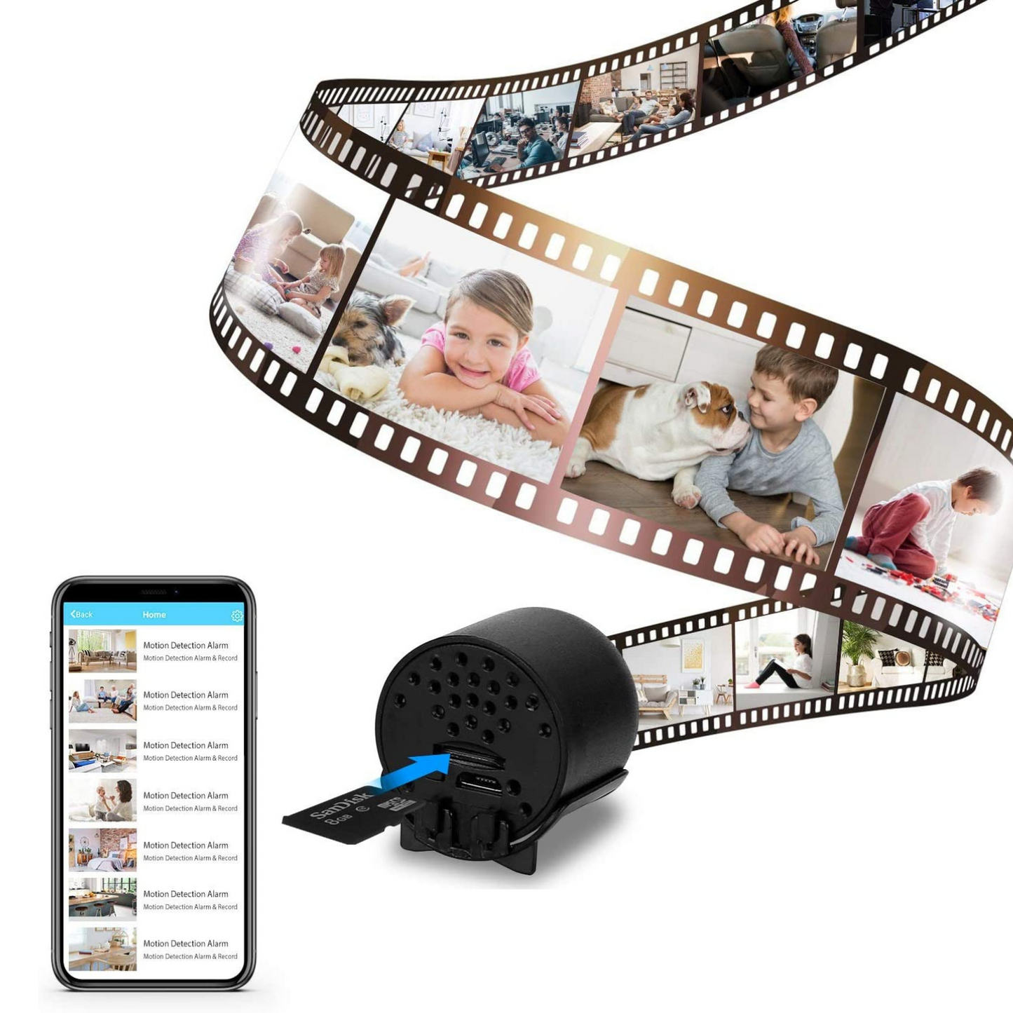 Vivolux | Drahtloses Mini-Wifi-Innen-Haussicherheitssystemkamera