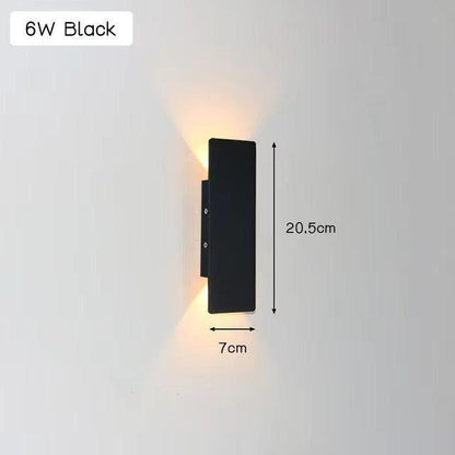 Licht - Moderne wetterfeste LED-Wandleuchte aus Aluminium für den Außenbereich
