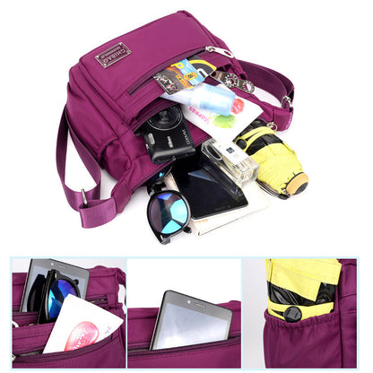 Vivolux | Damen Mehrschichtige Nylon Umhängetasche