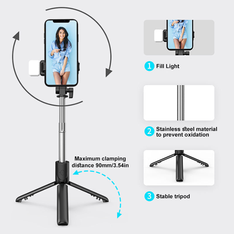 Vivolux | 6 In 1 Drahtloser Bluetooth Selfie Stick