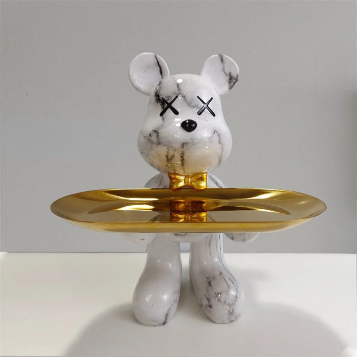 Vivolux | Bärenstatue mit Tablett